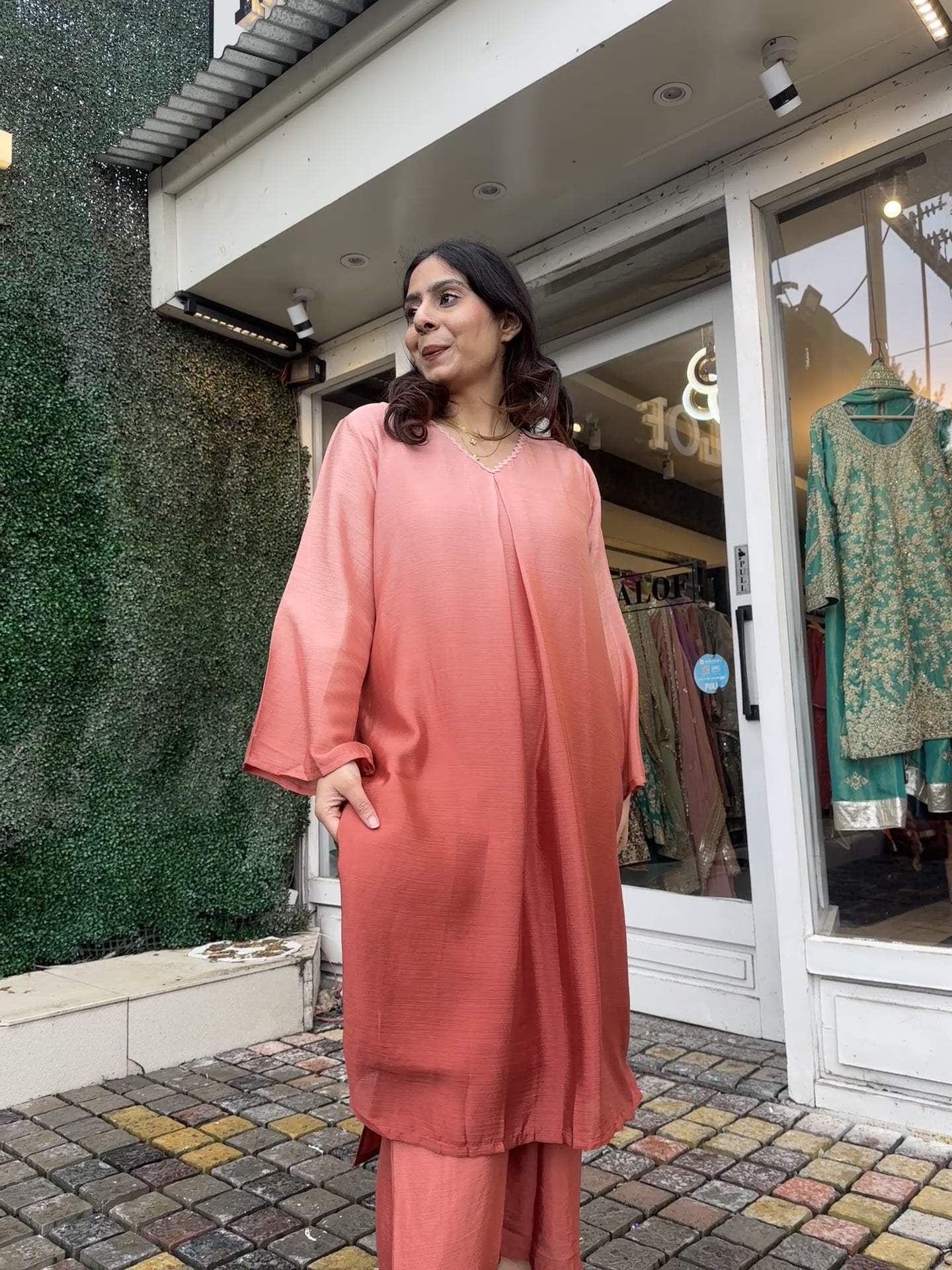 Pink Ombre coord set