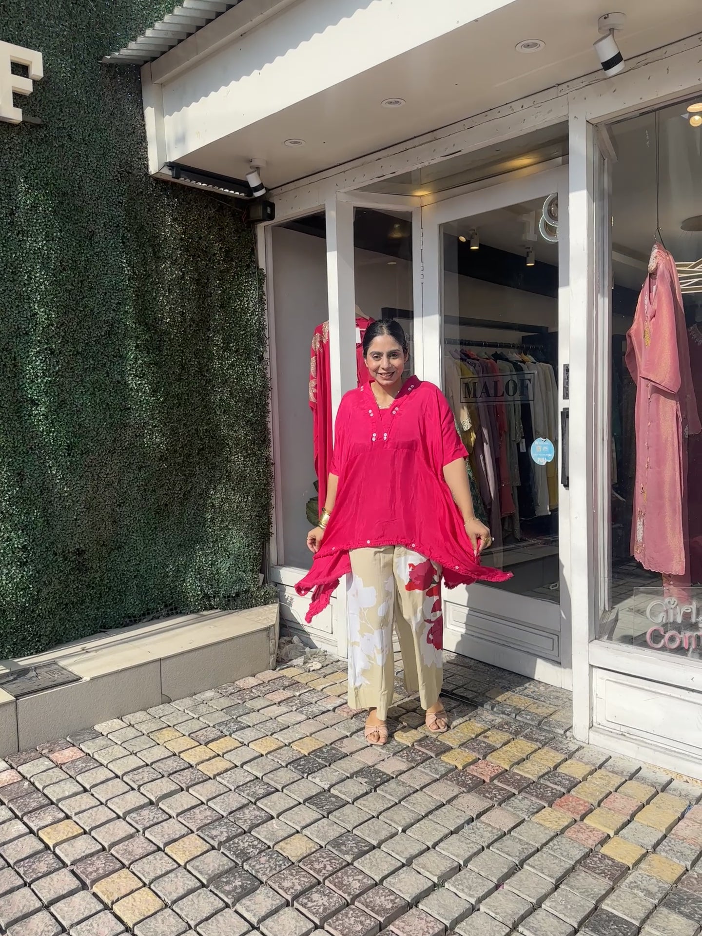 Pink Kaftan Coord