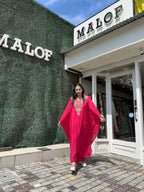 Pink Long Kaftan Set