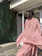 Pastel Pink Kaftan set