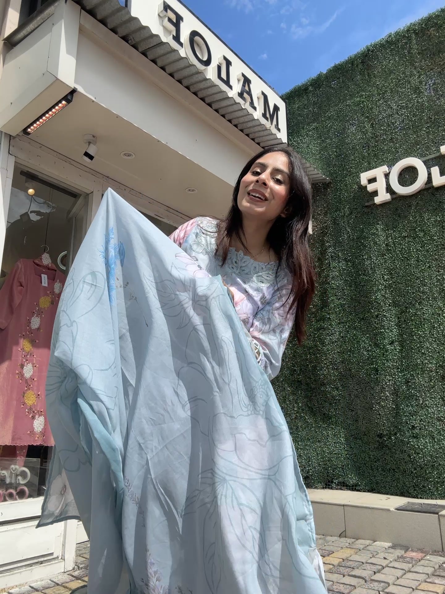 Blue Farshi Salwar