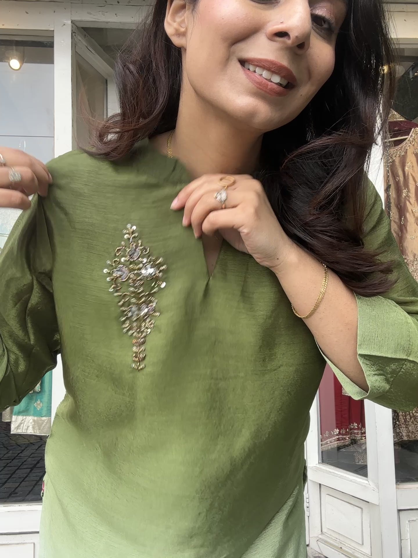 Green Ombre coord set