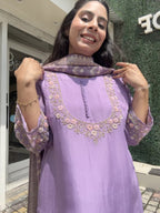 Lilac Handwork Suit