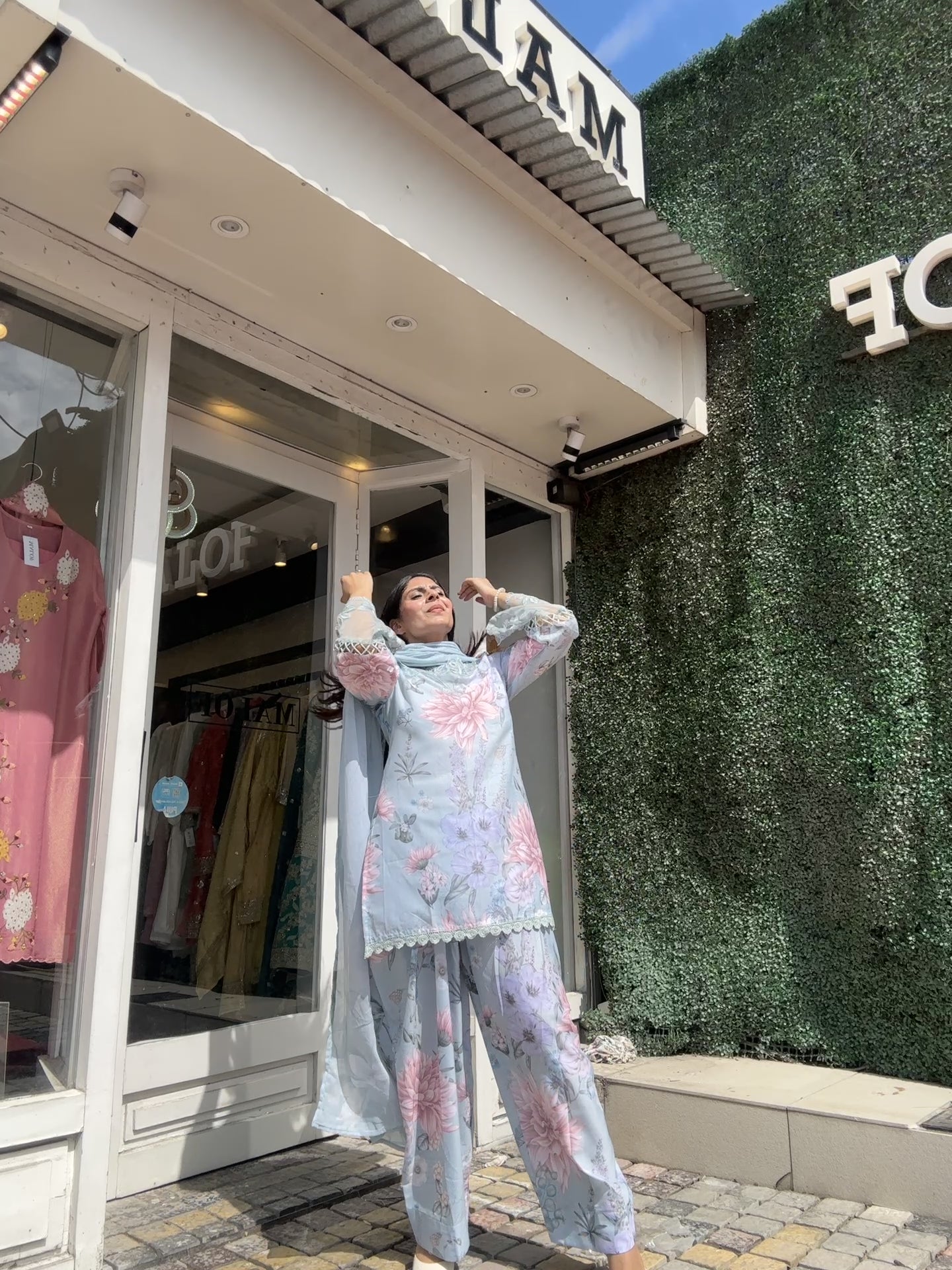 Blue Farshi Salwar