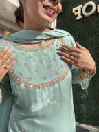 Pastel Green Handwork 3pc set