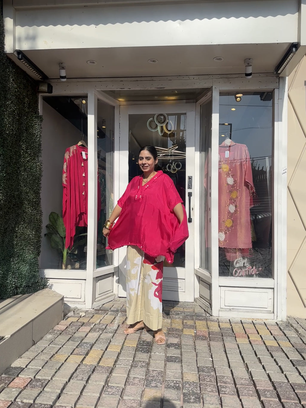 Pink Kaftan Coord