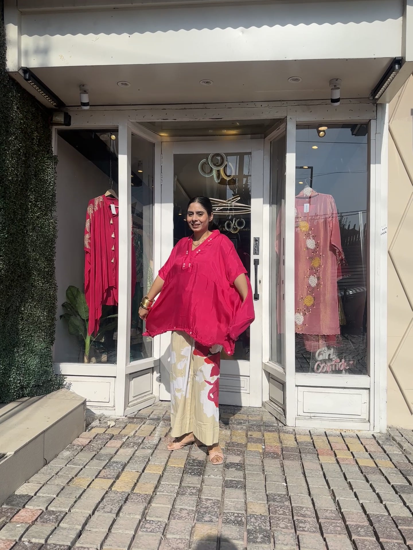 Pink Kaftan Coord