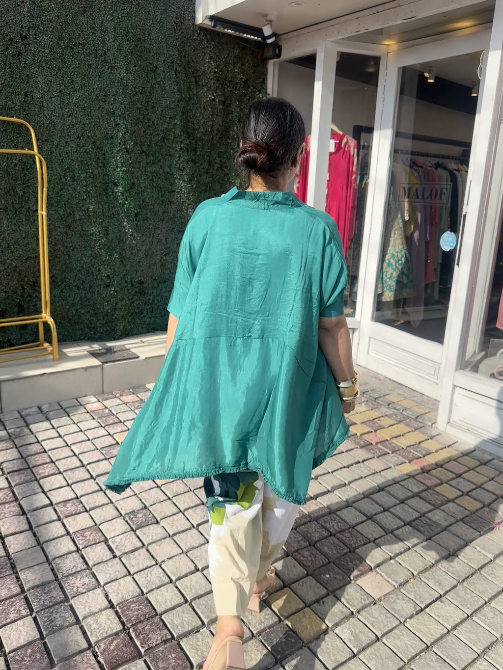 Green Kaftan Coord